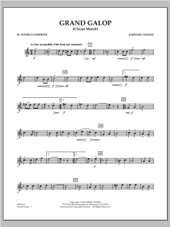 Grand Galop (Circus March) von Johnnie Vinson (Download) 