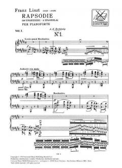 19 Hungarian Rhapsodies Vol. 1 von Franz Liszt 