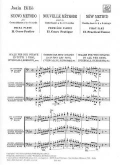 Nuovo Metodo For Double Bass Nr.2 Italian/french/english von Isaia Billé 