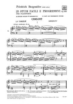 25 Easy and Progressive Studies Op.100 von Friedrich Burgmüller 