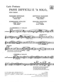 Passi Difficili A Solo Per Corno von Carl Fontana für Horn