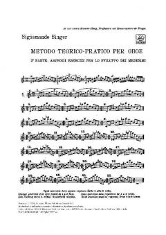 Method In Theory And Practice Part 3 Oboe Metodo Teorico-practico von Sigismondo Singer im Alle Noten Shop kaufen