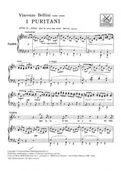Qui La Voce From I Puritani Act 2 von Vincenco Bellini 