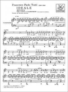 Ideale - Medium Voice And Piano Italian von Fernando Tosti 