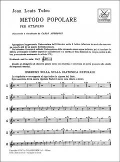 Metodo Populare (Popular Method) for Piccolo von Jean-Louis Tulou 