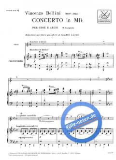 Concerto In E Flat Major For Oboe von Vincenco Bellini im Alle Noten Shop kaufen