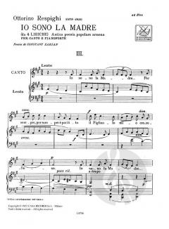 Io Sono La Madre - Alto And Piano 