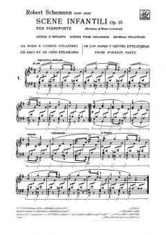 Scenes from Childhood Op.15 Piano Scene Infantili von Robert Schumann 
