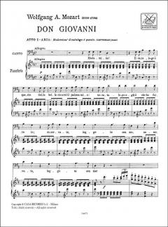 Madamina Il Catalogo e Questo From Don Giovanni Bass/Piano From Act 1 