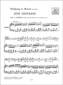 Deh Vieni All Finestra Baritone Piano From Don Giovanni Act 2 von Wolfgang Amadeus Mozart 