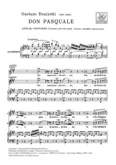 Tornami A Dir Che M'Ami Soprano Tenor Piano Italian Duo From Don Pasquale Act 3 von Gaetano Donizetti 