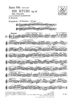 100 Studi Op. 32 Vol. 2 von Hans Sitt 