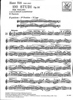 100 Studi Op. 32 Vol. 2 von Hans Sitt 