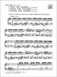 7 Pezzi per Bambini Piano von Nino Rota 