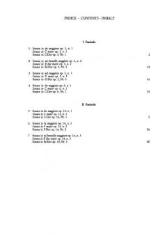 Seven Sonatas Op.14 Vol. 2 Piano 4 Hands von Muzio Clementi 