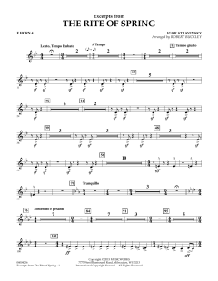 Excerpts From The Rite Of Spring von Igor Strawinsky (Download) 