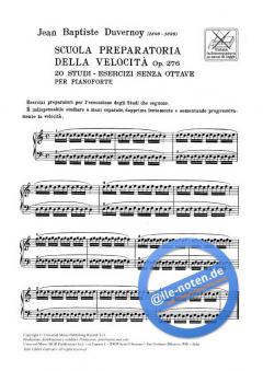 Scuola Preparatoria Della Velocità Op. 276 von Jean Baptist Duvernoy 