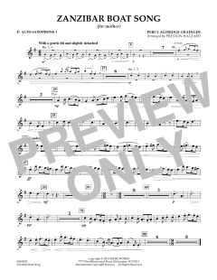 Zanzibar Boat Song von Percy Aldridge Grainger (Download) 