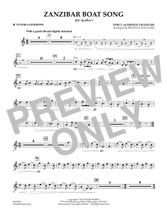 Zanzibar Boat Song von Percy Aldridge Grainger (Download) 