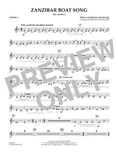 Zanzibar Boat Song von Percy Aldridge Grainger (Download) 