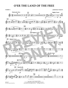 O'er The Land Of The Free von Johnnie Vinson (Download) 