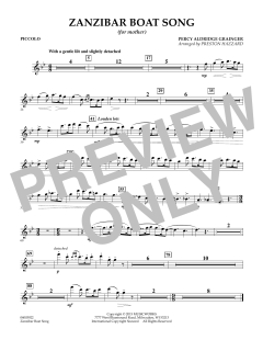 Zanzibar Boat Song von Percy Aldridge Grainger (Download) 