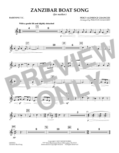 Zanzibar Boat Song von Percy Aldridge Grainger (Download) 