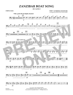 Zanzibar Boat Song von Percy Aldridge Grainger (Download) 