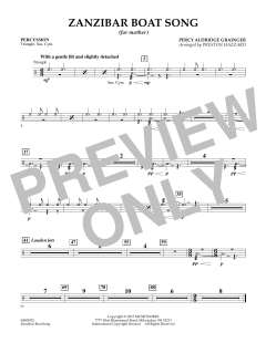 Zanzibar Boat Song von Percy Aldridge Grainger (Download) 