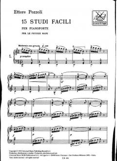 15 Studi Facili per Le Piccole Mani von Ettore Pozzoli 