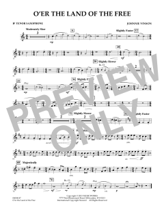 O'er The Land Of The Free von Johnnie Vinson (Download) 
