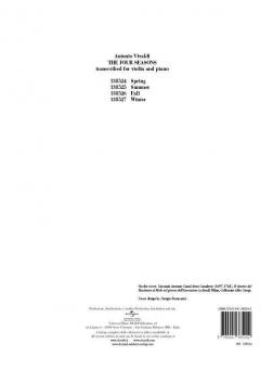 Spring From The Four Seasons RV269 von Antonio Vivaldi 