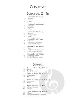 Sonatinas And Sonatas For Piano von Muzio Clementi 