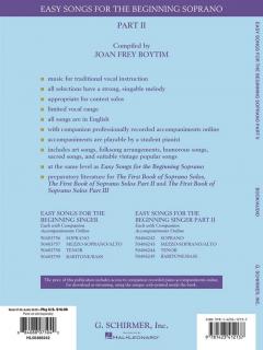 Easy Songs For The Beginning Soprano Part II 
