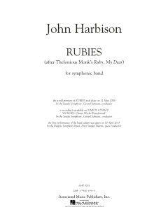 Rubies von John Harbison (Download) 