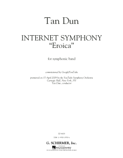 Internet Symphony 'Eroica' von Tan Dun (Download) 