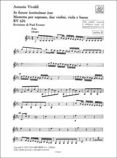 In Furore Justissimae Irae RV626 Parts Critical Edition (Antonio Vivaldi) 