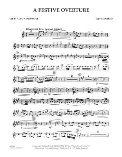 A Festive Overture von Alfred Reed (Download) 