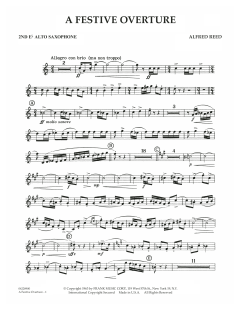 A Festive Overture von Alfred Reed (Download) 