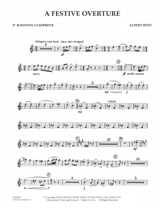 A Festive Overture von Alfred Reed (Download) 