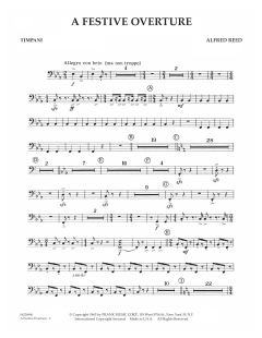 A Festive Overture von Alfred Reed (Download) 