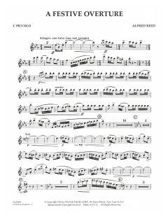 A Festive Overture von Alfred Reed (Download) 