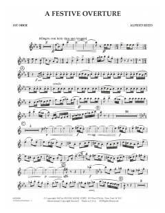 A Festive Overture von Alfred Reed (Download) 