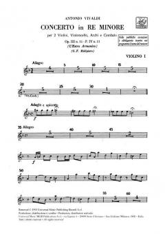 Concerto In D Minor Op.3 No.11 RV565 (Antonio Vivaldi) 