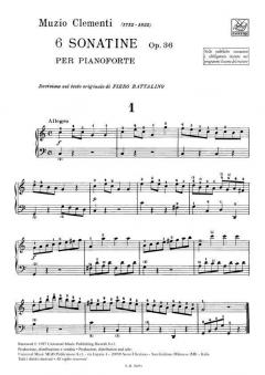 6 Sonatinas Op.36 von Muzio Clementi 