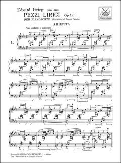 8 Lyric Pieces Op.12 Piano von Edvard Grieg 