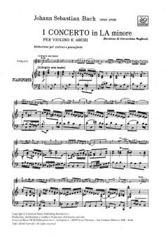 Concerto In A Minor BWV 1041 von Johann Sebastian Bach 