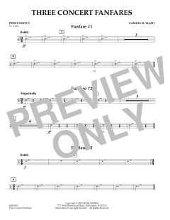 Three Concert Fanfares von Samuel R. Hazo (Download) 