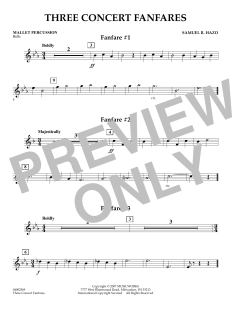 Three Concert Fanfares von Samuel R. Hazo (Download) 