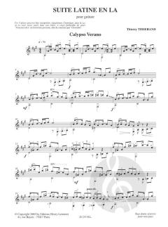 Suite latine en la von Thierry Tisserand 